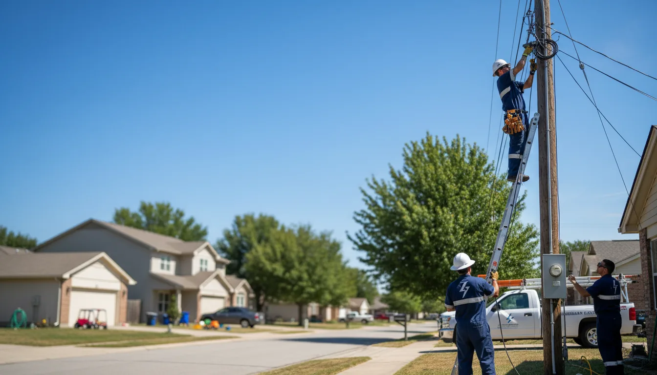 Residential electrician providing installation services in Southington, OH